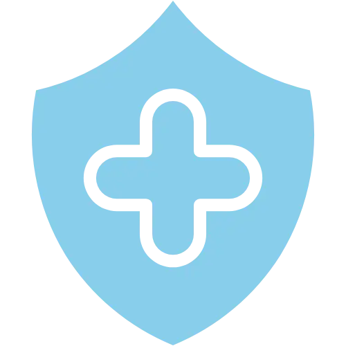 Immunity path icon representing protection and resilience.